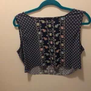 Patterned crop top